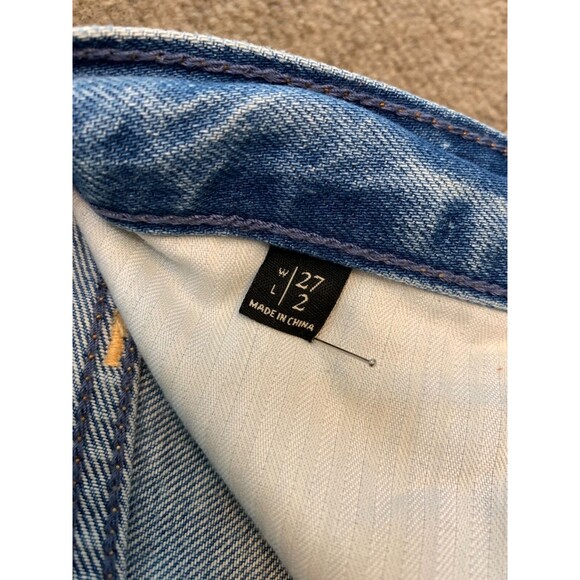 Abercrombie & Fitch Shorts Womens 27 High Rise Distressed Button Fly Beach Denim - Picture 8 of 9